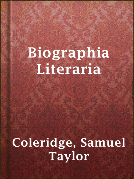 Upplýsingar um Biographia Literaria eftir Samuel Taylor Coleridge - Til útláns